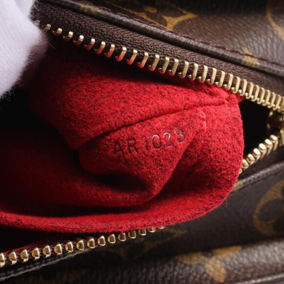 LOUIS VUITTON Authentic Brown Monogram Leather Shoulder Bag - Picture 6 of 8